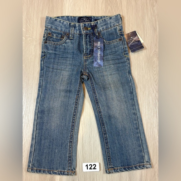 NWT Lucky Brand Blue Jeans with Guitar Detail 2T - Picture 2 of 8